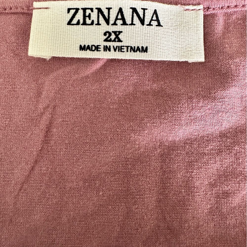 NWOT - Zenana Women’s Plus Size Sleeveless Pink Dusty Rose Romper - Size 2XL - Picture 4 of 5